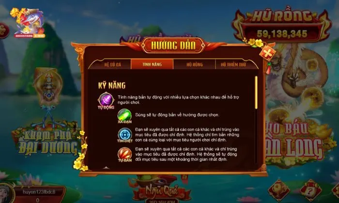 Bá Chủ Đại Dương Kỹ năng trong Bá Chủ Đại Dương